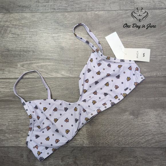 RVCA Foulard Underwire Bikini Top Size L - Picture 3 of 6